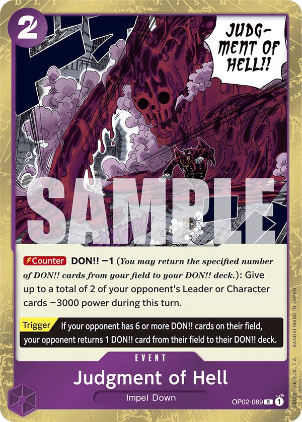 Judgment of Hell (Jolly Roger Foil) [Premium Booster -The Best-] | A1Comics