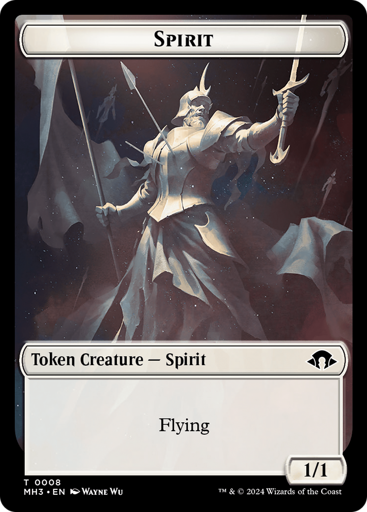 Eldrazi Spawn // Spirit (0008) Double-Sided Token [Modern Horizons 3 Tokens] | A1Comics