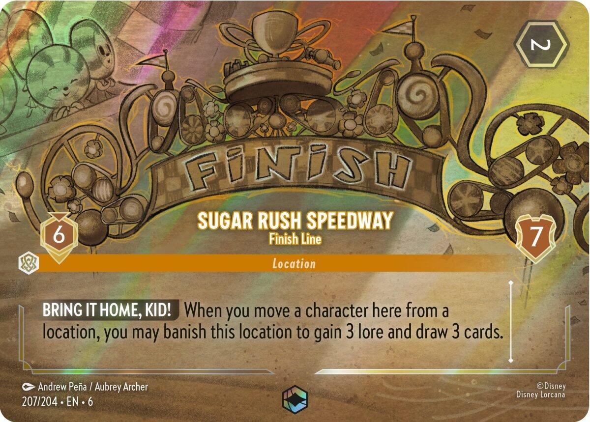 Sugar Rush Speedway - Finish Line (Enchanted) (207/204) [Azurite Sea] | A1Comics