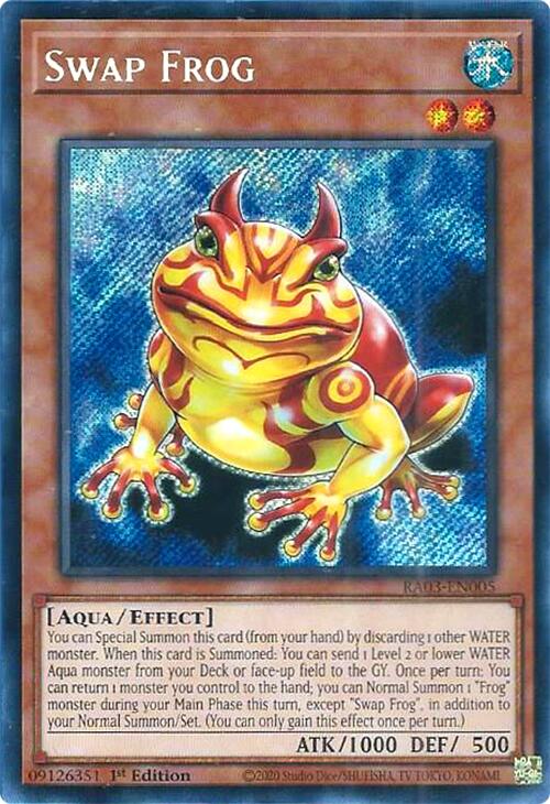 Swap Frog (Secret Rare) [RA03-EN005] Secret Rare | A1Comics