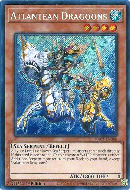 Atlantean Dragoons (Secret Rare) [RA03-EN006] Secret Rare | A1Comics