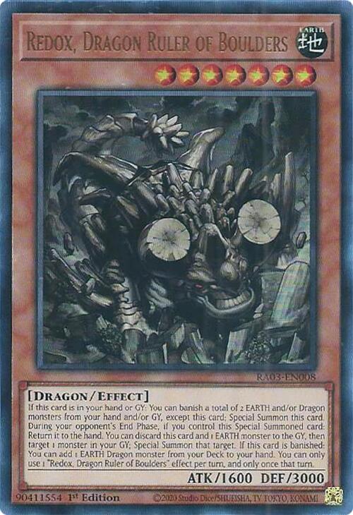 Redox, Dragon Ruler of Boulders (UR) [RA03-EN008] Ultra Rare | A1Comics