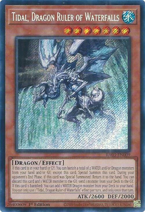 Tidal, Dragon Ruler of Waterfalls (Secret Rare) [RA03-EN009] Secret Rare | A1Comics