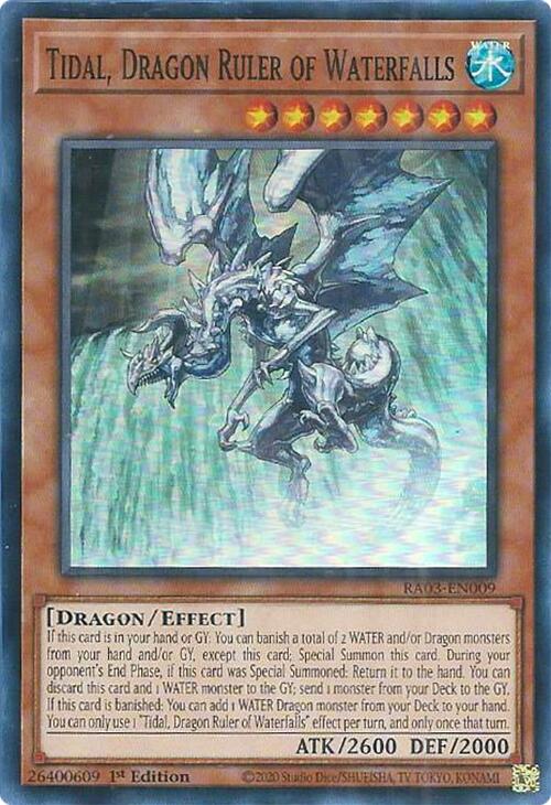 Tidal, Dragon Ruler of Waterfalls [RA03-EN009] Super Rare | A1Comics