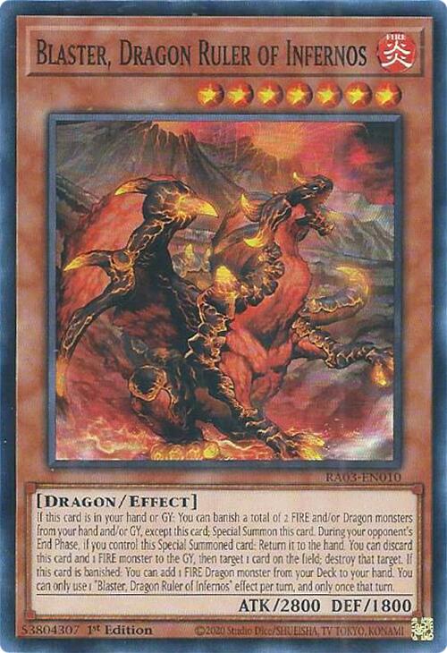 Blaster, Dragon Ruler of Infernos [RA03-EN010] Super Rare | A1Comics