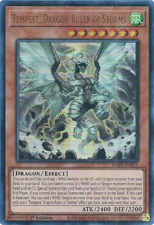 Tempest, Dragon Ruler of Storms (UR) [RA03-EN011] Ultra Rare | A1Comics