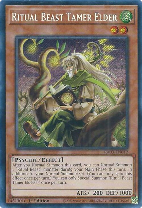 Ritual Beast Tamer Elder (Secret Rare) [RA03-EN012] Secret Rare | A1Comics