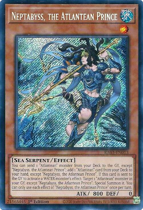 Neptabyss, the Atlantean Prince (Secret Rare) [RA03-EN013] Secret Rare | A1Comics