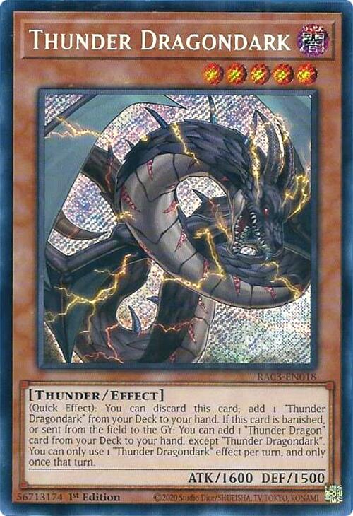 Thunder Dragondark (Secret Rare) [RA03-EN018] Secret Rare | A1Comics