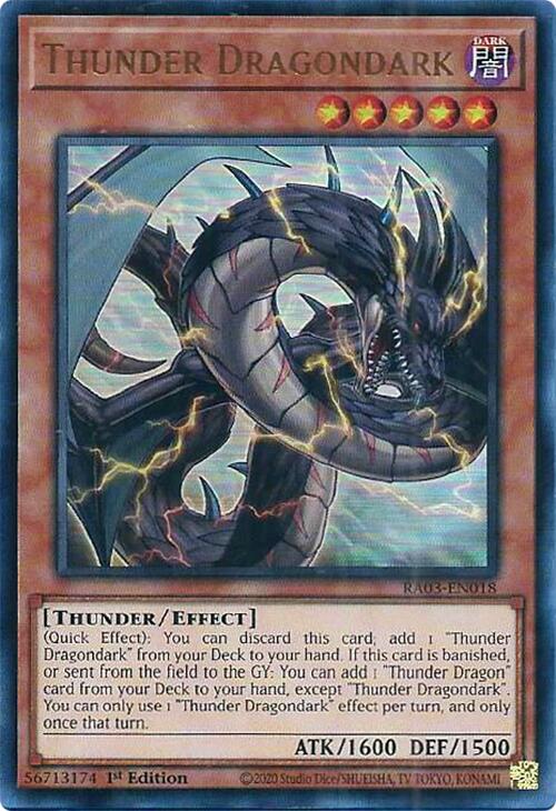 Thunder Dragondark (UR) [RA03-EN018] Ultra Rare | A1Comics