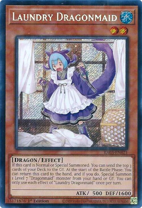 Laundry Dragonmaid (Secret Rare) [RA03-EN021] Secret Rare | A1Comics