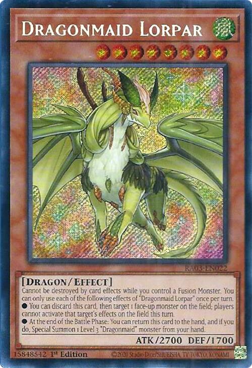 Dragonmaid Lorpar (Secret Rare) [RA03-EN022] Secret Rare | A1Comics