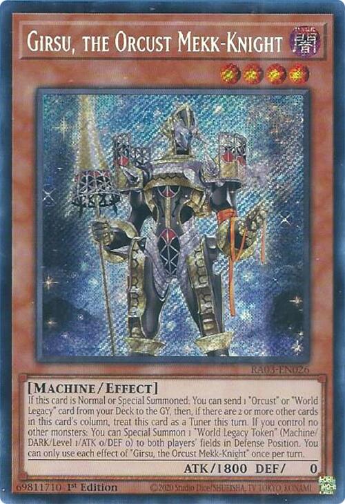 Girsu, the Orcust Mekk-Knight (Secret Rare) [RA03-EN026] Secret Rare | A1Comics