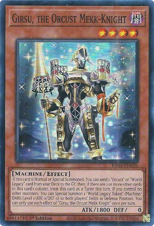 Girsu, the Orcust Mekk-Knight [RA03-EN026] Super Rare | A1Comics