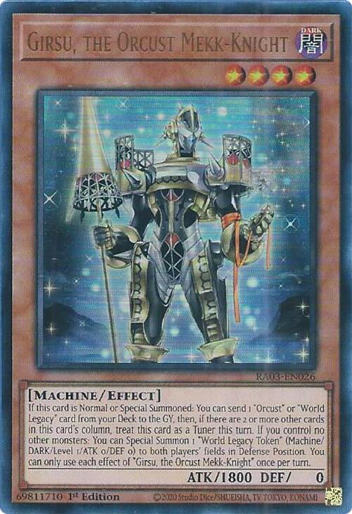 Girsu, the Orcust Mekk-Knight (UR) [RA03-EN026] Ultra Rare | A1Comics