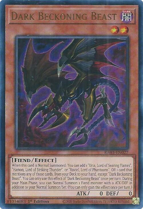 Dark Beckoning Beast (UR) [RA03-EN027] Ultra Rare | A1Comics