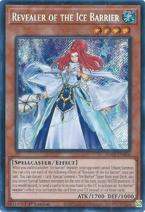 Revealer of the Ice Barrier (Secret Rare) [RA03-EN028] Secret Rare | A1Comics