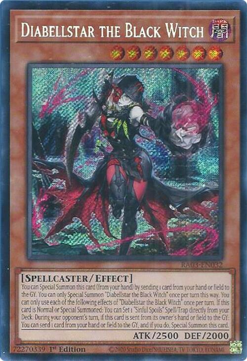 Diabellstar the Black Witch (Secret Rare) [RA03-EN032] Secret Rare | A1Comics