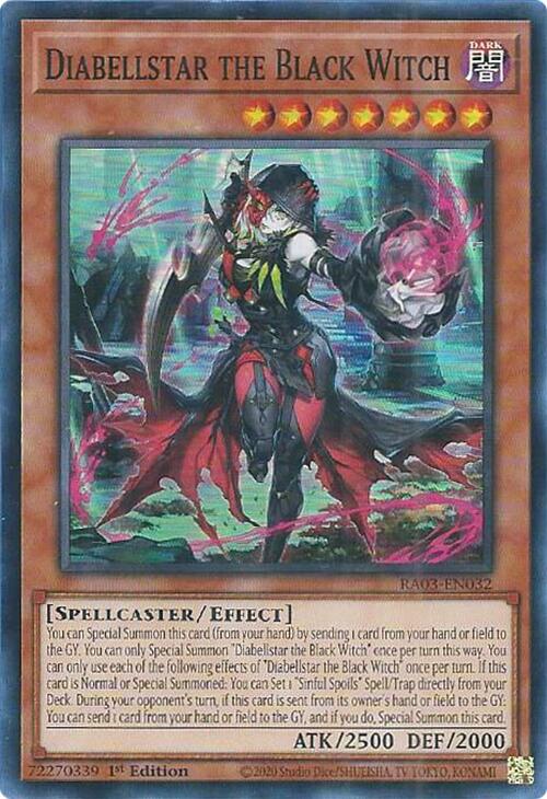 Diabellstar the Black Witch [RA03-EN032] Super Rare | A1Comics