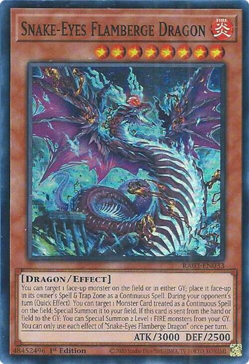 Snake-Eyes Flamberge Dragon [RA03-EN033] Super Rare | A1Comics