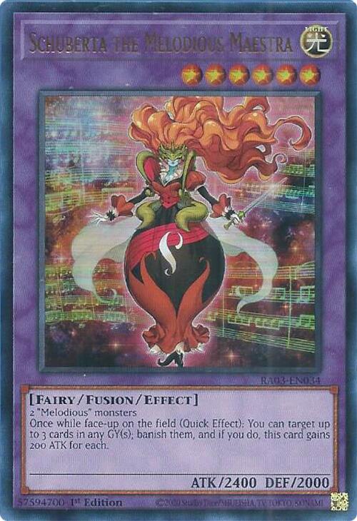 Schuberta the Melodious Maestra (UR) [RA03-EN034] Ultra Rare | A1Comics