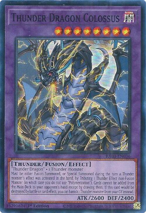 Thunder Dragon Colossus [RA03-EN036] Super Rare | A1Comics