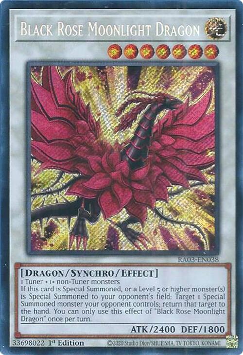 Black Rose Moonlight Dragon (Secret Rare) [RA03-EN038] Secret Rare | A1Comics