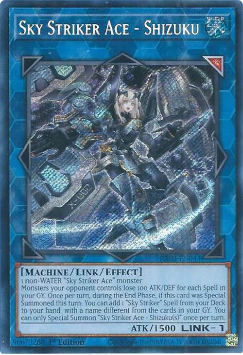 Sky Striker Ace - Shizuku (Secret Rare) [RA03-EN043] Secret Rare | A1Comics