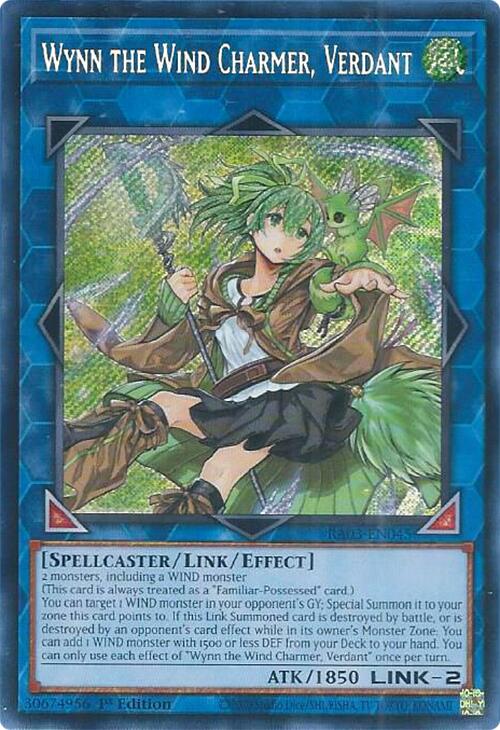 Wynn the Wind Charmer, Verdant (Secret Rare) [RA03-EN045] Secret Rare | A1Comics