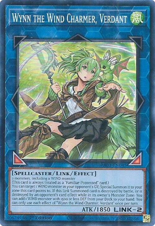 Wynn the Wind Charmer, Verdant [RA03-EN045] Super Rare | A1Comics