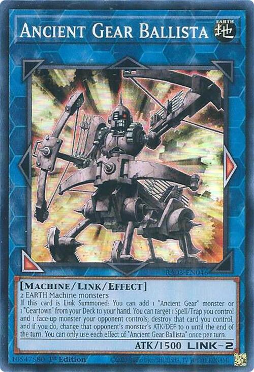 Ancient Gear Ballista [RA03-EN046] Super Rare | A1Comics