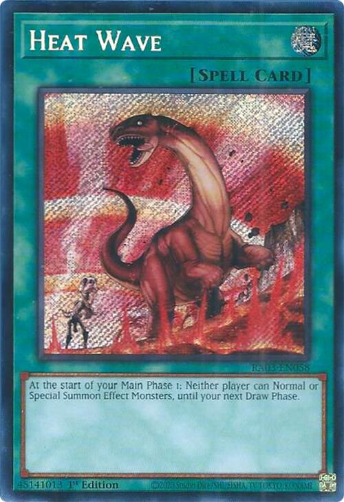 Heat Wave (Secret Rare) [RA03-EN058] Secret Rare | A1Comics