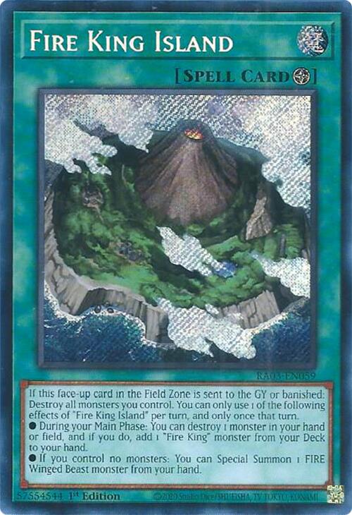 Fire King Island (Secret Rare) [RA03-EN059] Secret Rare | A1Comics