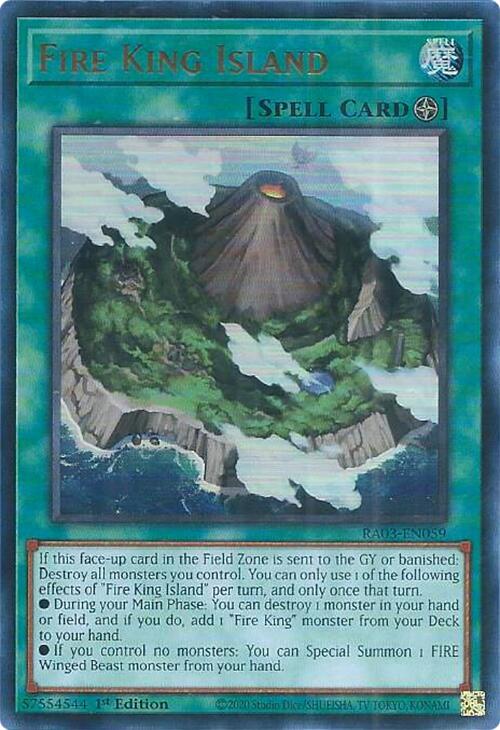 Fire King Island (UR) [RA03-EN059] Ultra Rare | A1Comics