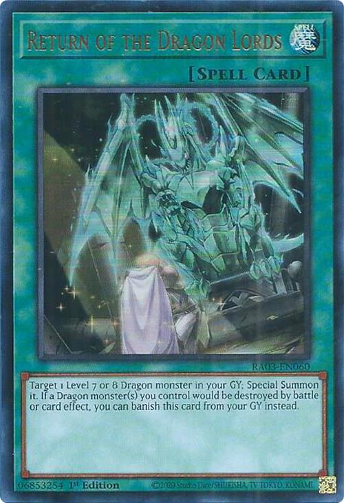 Return of the Dragon Lords (UR) [RA03-EN060] Ultra Rare | A1Comics