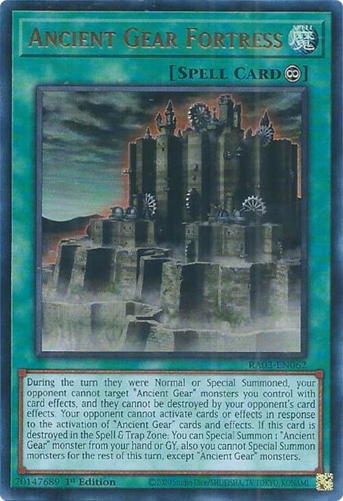 Ancient Gear Fortress (UR) [RA03-EN062] Ultra Rare | A1Comics