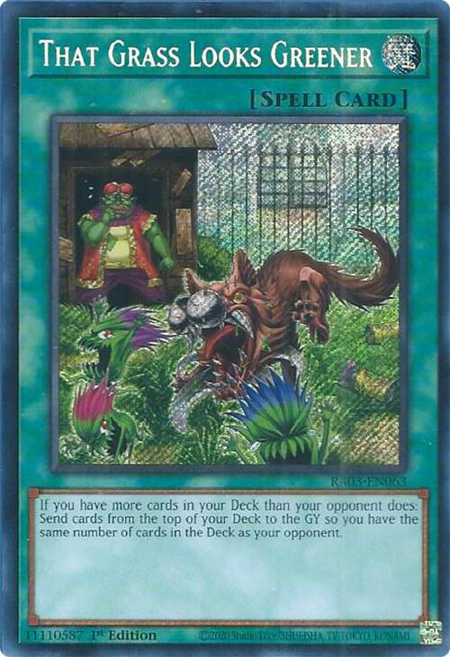 That Grass Looks Greener (Secret Rare) [RA03-EN063] Secret Rare | A1Comics