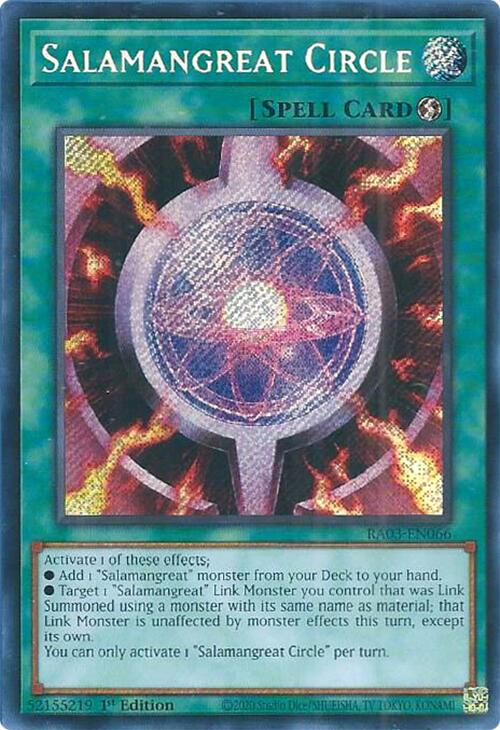 Salamangreat Circle (Secret Rare) [RA03-EN066] Secret Rare | A1Comics