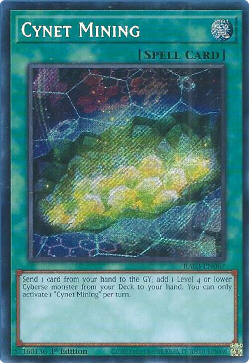 Cynet Mining (Secret Rare) [RA03-EN067] Secret Rare | A1Comics