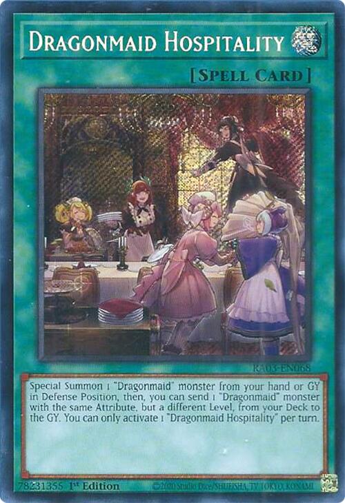 Dragonmaid Hospitality (Secret Rare) [RA03-EN068] Secret Rare | A1Comics