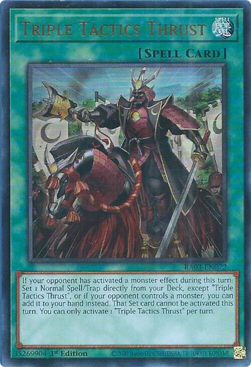 Triple Tactics Thrust (UR) [RA03-EN072] Ultra Rare | A1Comics