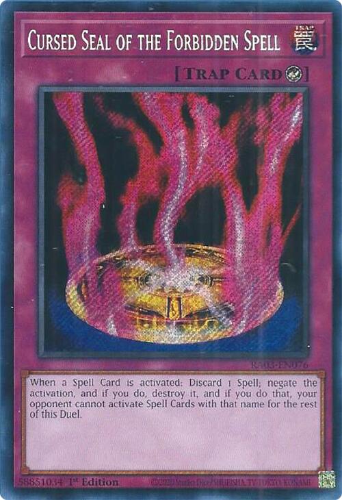 Cursed Seal of the Forbidden Spell (Secret Rare) [RA03-EN076] Secret Rare | A1Comics