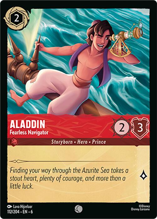 Aladdin - Fearless Navigator (112/204) [Azurite Sea] | A1Comics