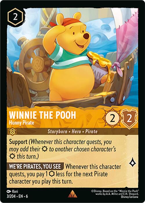 Winnie the Pooh - Hunny Pirate (3/204) [Azurite Sea] | A1Comics