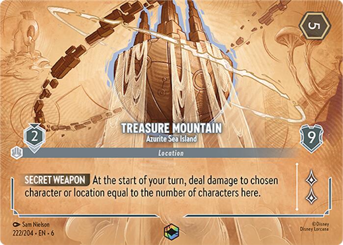 Treasure Mountain - Azurite Sea Island (Enchanted) (222/204) [Azurite Sea] | A1Comics