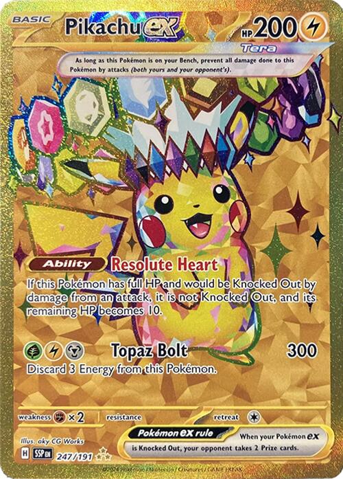 Pikachu ex (247/191) [Scarlet & Violet: Surging Sparks] | A1Comics