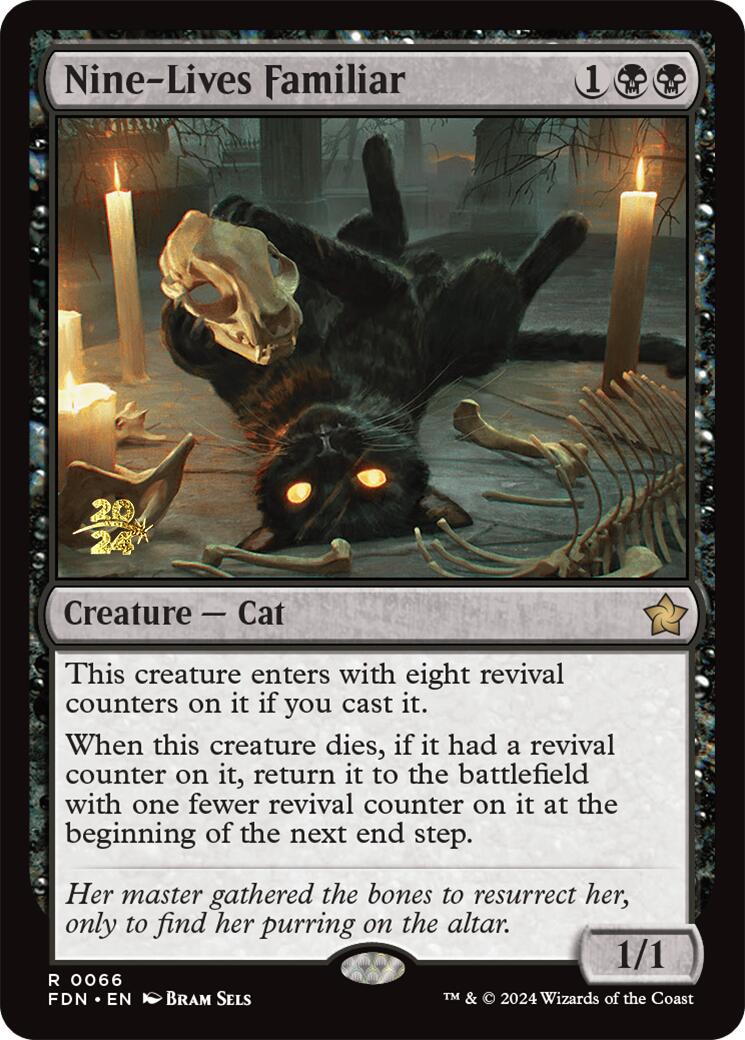 Nine-Lives Familiar [Foundations Prerelease Promos] | A1Comics