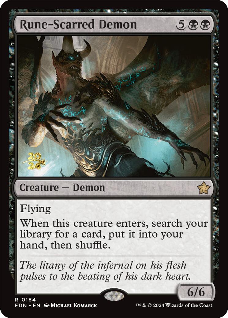 Rune-Scarred Demon [Foundations Prerelease Promos] | A1Comics