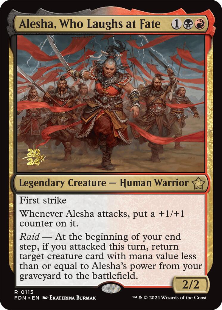 Alesha, Who Laughs at Fate [Foundations Prerelease Promos] | A1Comics