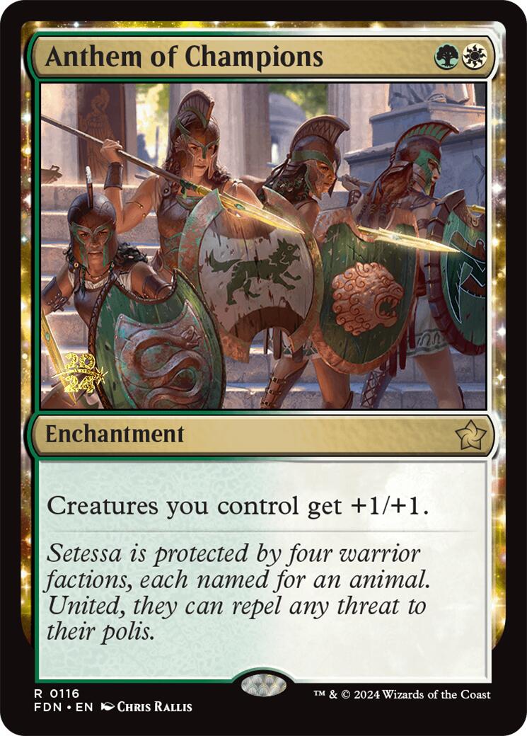 Anthem of Champions [Foundations Prerelease Promos] | A1Comics